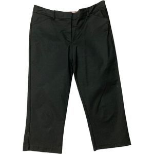 New Directions Black Cropped/Capri Womens 12 Cotton Stretch Straight 34X21 EUC